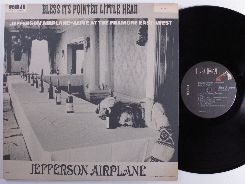 JEFFERSON AIRPLANE Bless Its Pointed... RCA LP VG++ textured cover w/ insert d