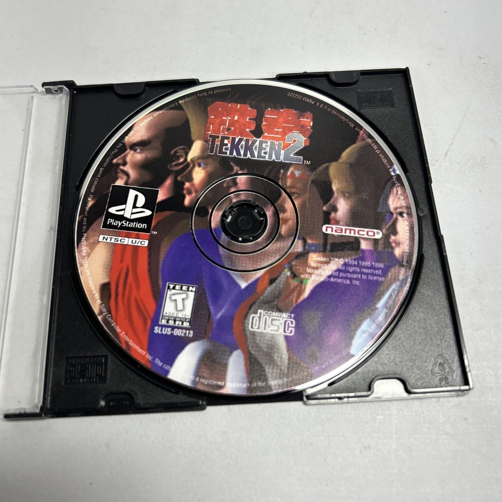 Tekken 2 (Sony PlayStation 1, 1996) Disc only. Tested Works