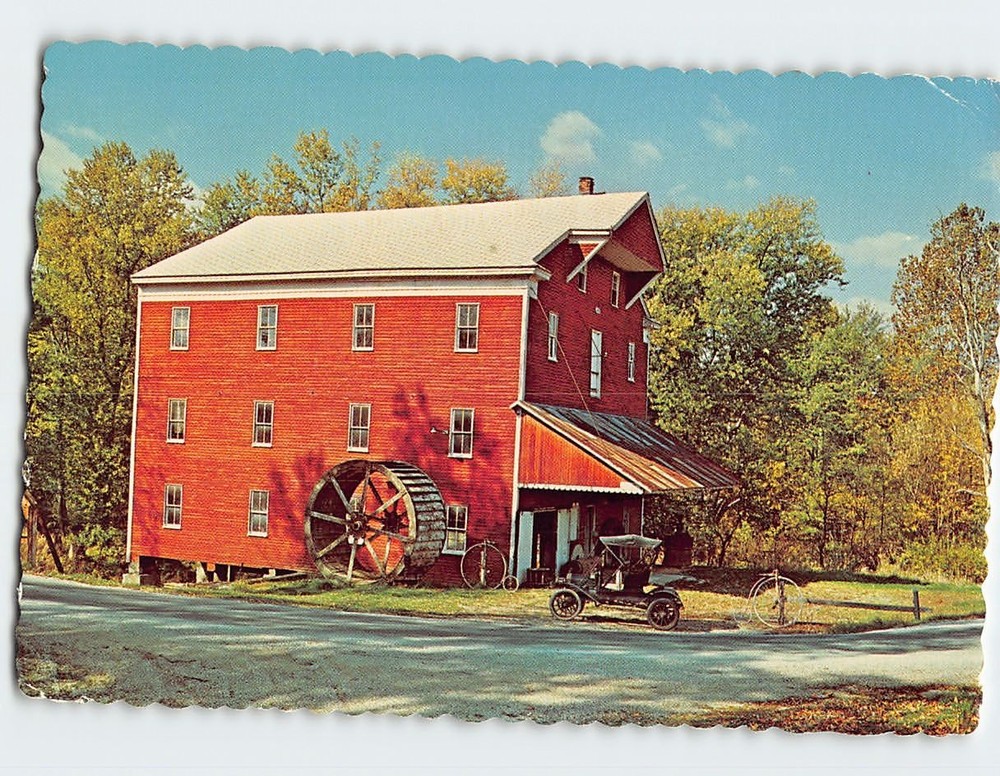 Postcard Adams Mill on Wildcat Creek Indiana USA