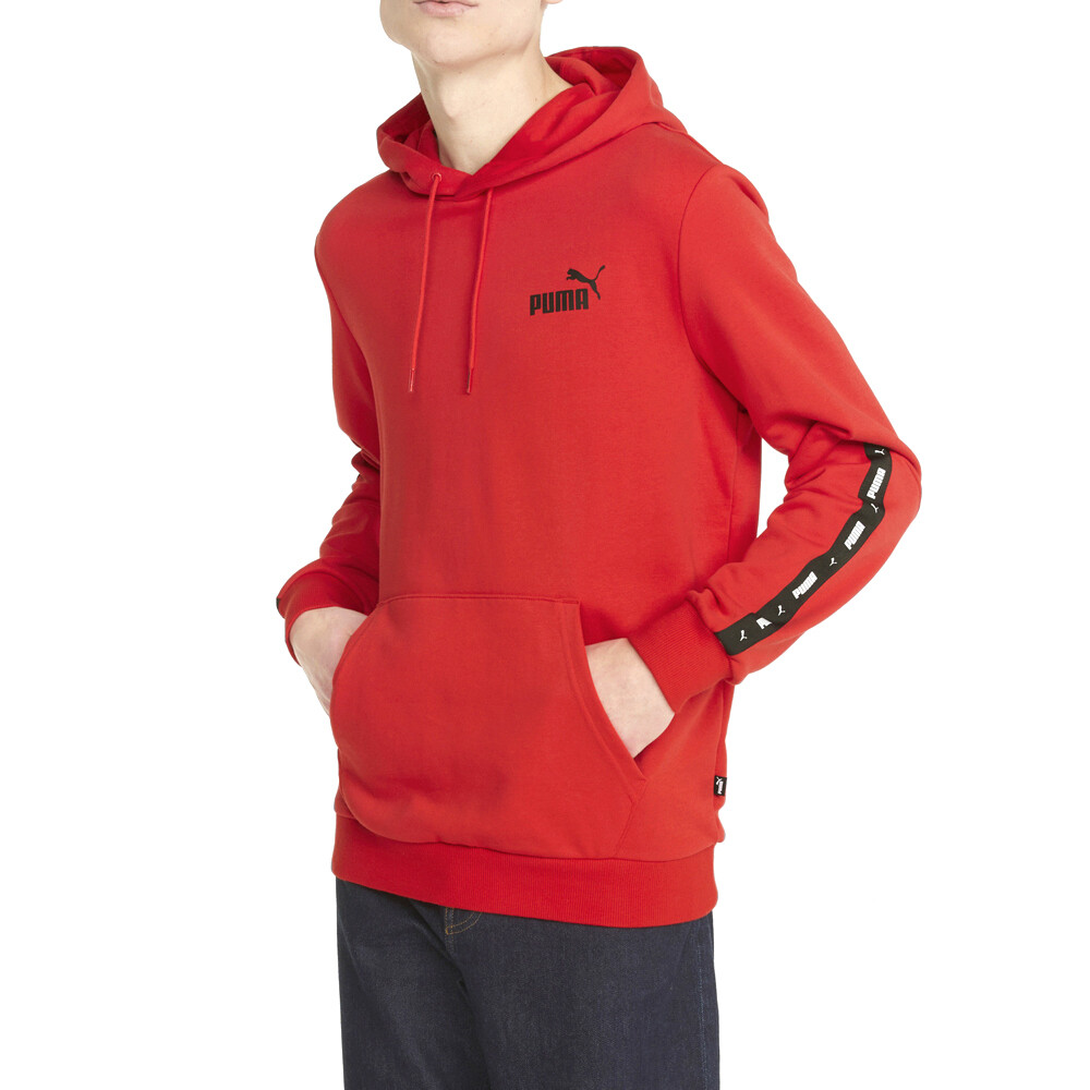 Puma Essentials Plus Tape Pullover Hoodie Mens Size XS  Casual Outerwear 847385-