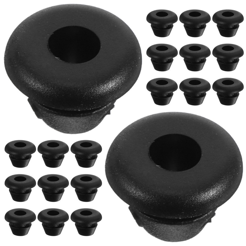 200 Pcs Round Hole Plugs Rubber Gasket Automotive Wiring Electrical Grommet