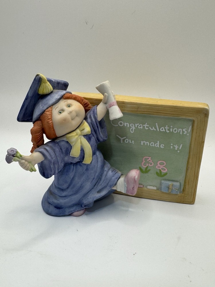 Vintage 1985 Cabbage Patch Kids Graduation Figurine Xavier Roberts