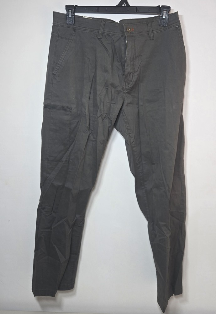 Weatherproof Vintage Men's Utility Cargo Pants W36 L32 Dark Grey Zip Pocket