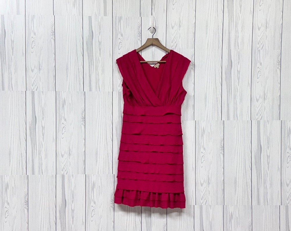 Cremieux dress womens size medium sleeveless pink knee length stretch