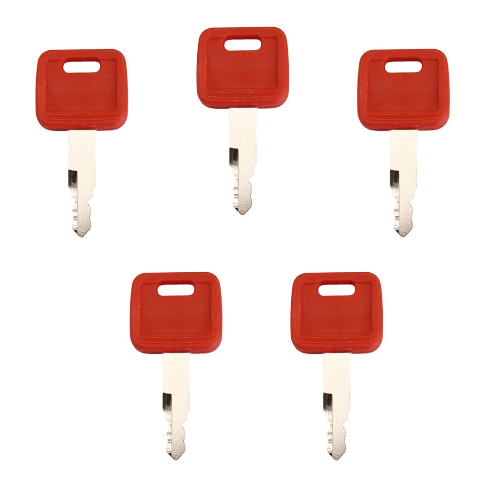 New 5 Keys Fit For AT194969 John Deere Hitachi Excavator Case Dozer Holland H800