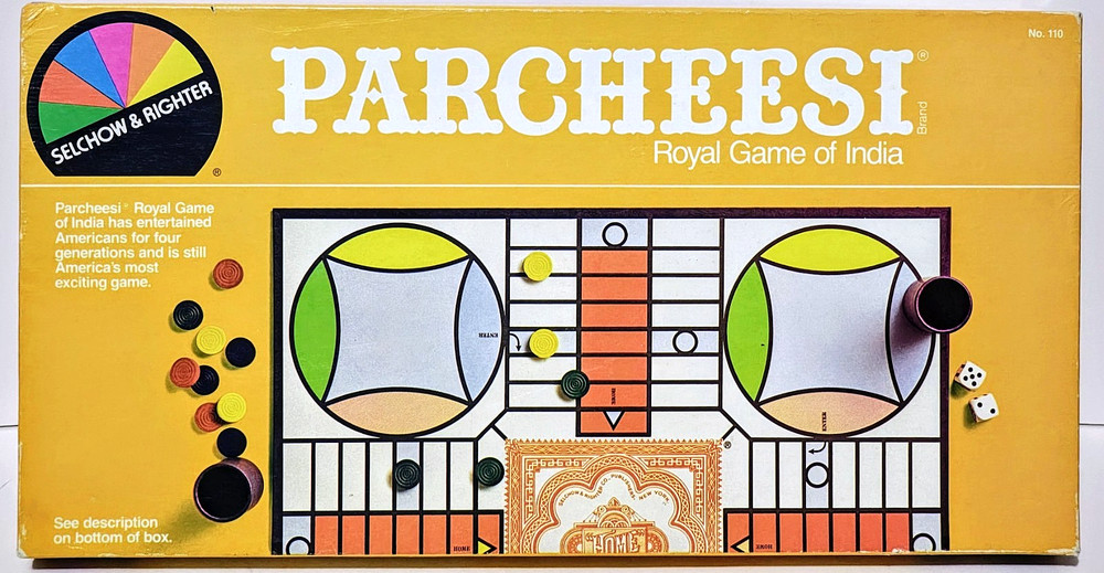 Parcheesi - Selchow & Righter - Royal Game Of India - Vintage 1982 - Complete