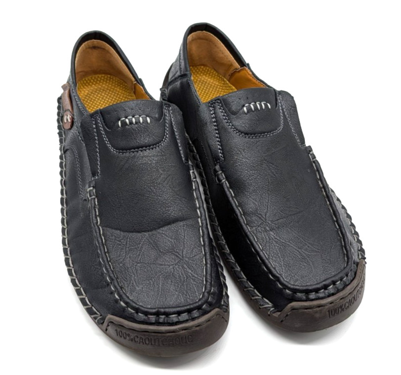 100% Caoutchouc Men’s Casual Leather Loafers Driving Shoes Mocs Size 48, US 14