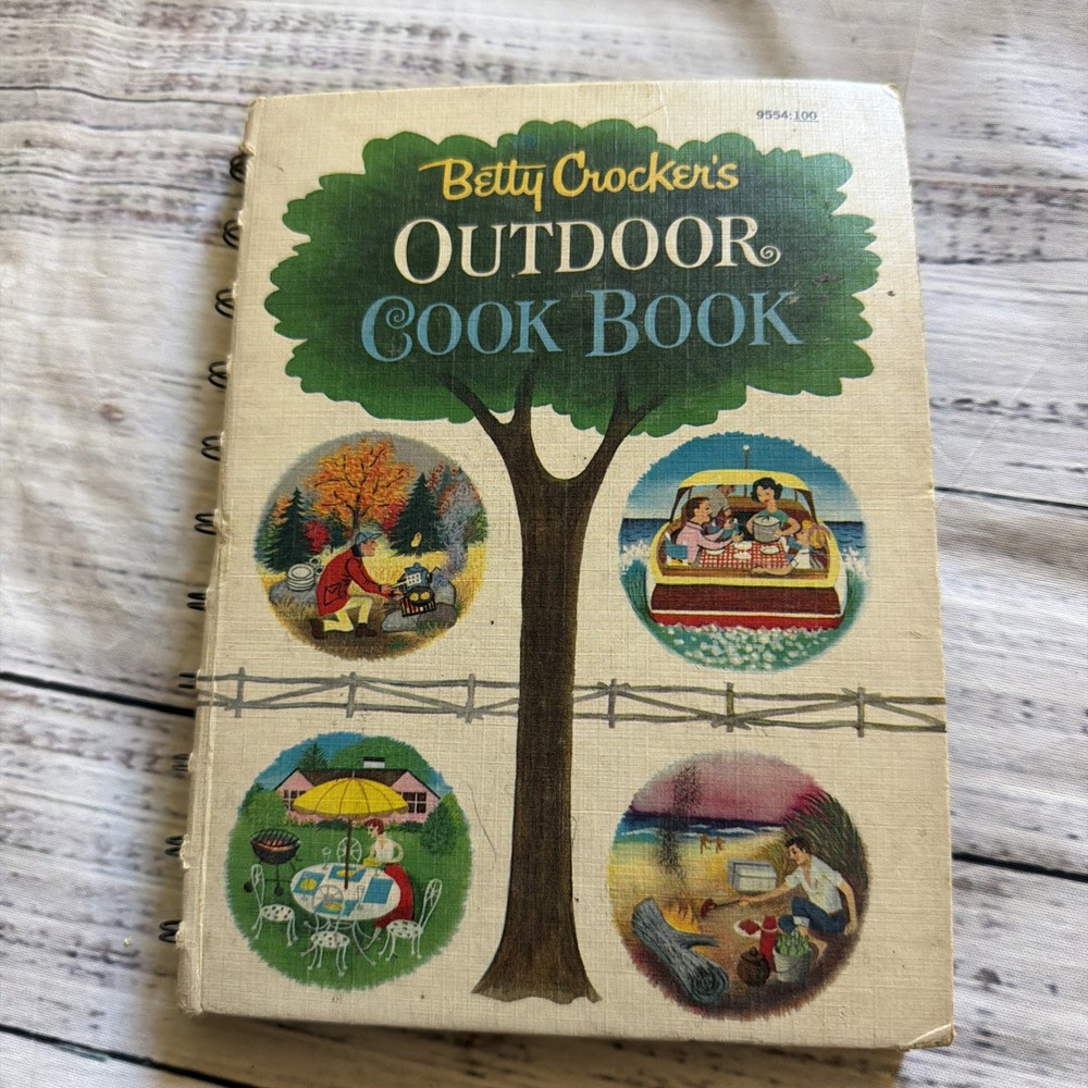Betty Crocker's OUTDOOR COOK BOOK  Spiral  First Edition  1961