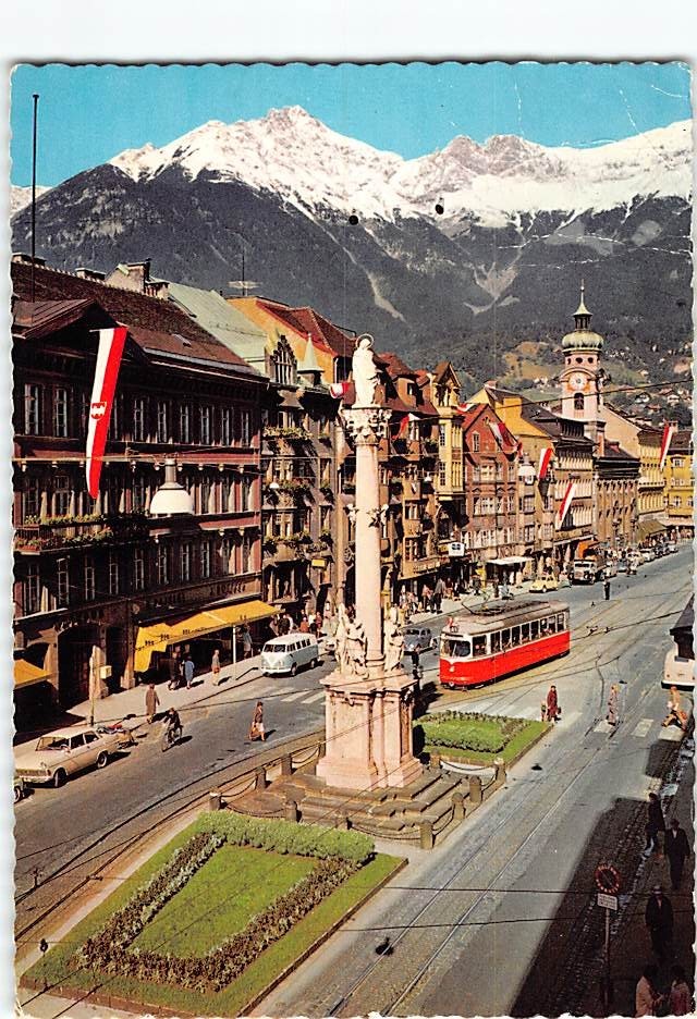 Postcard Maria-Theresien-Straße Innsbruck Austria