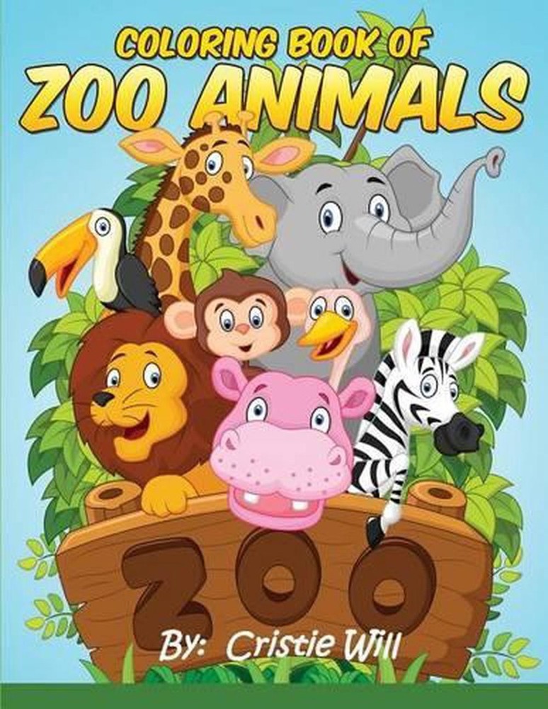Coloring Book of Zoo Animals by Cristie Will (English) Paperback Book