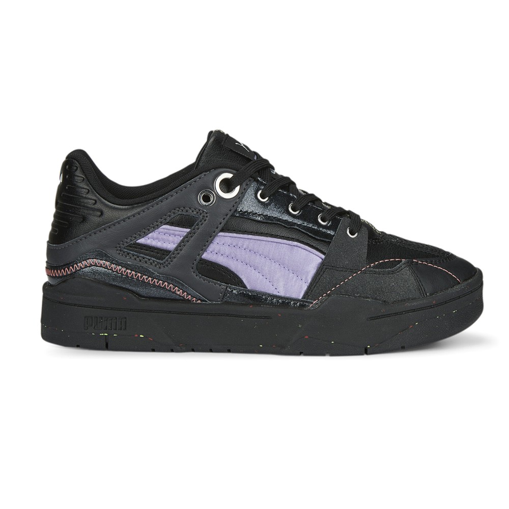 PUMA The Ragged Priest X Slipstream Lace Up  Womens Black, Purple Sneakers Casua