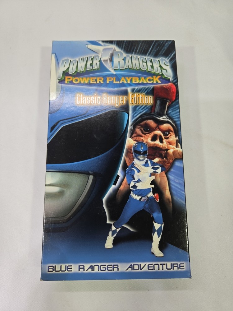 Power Rangers Power Playback Classic Ranger Edition Blue Ranger Adventure VHS
