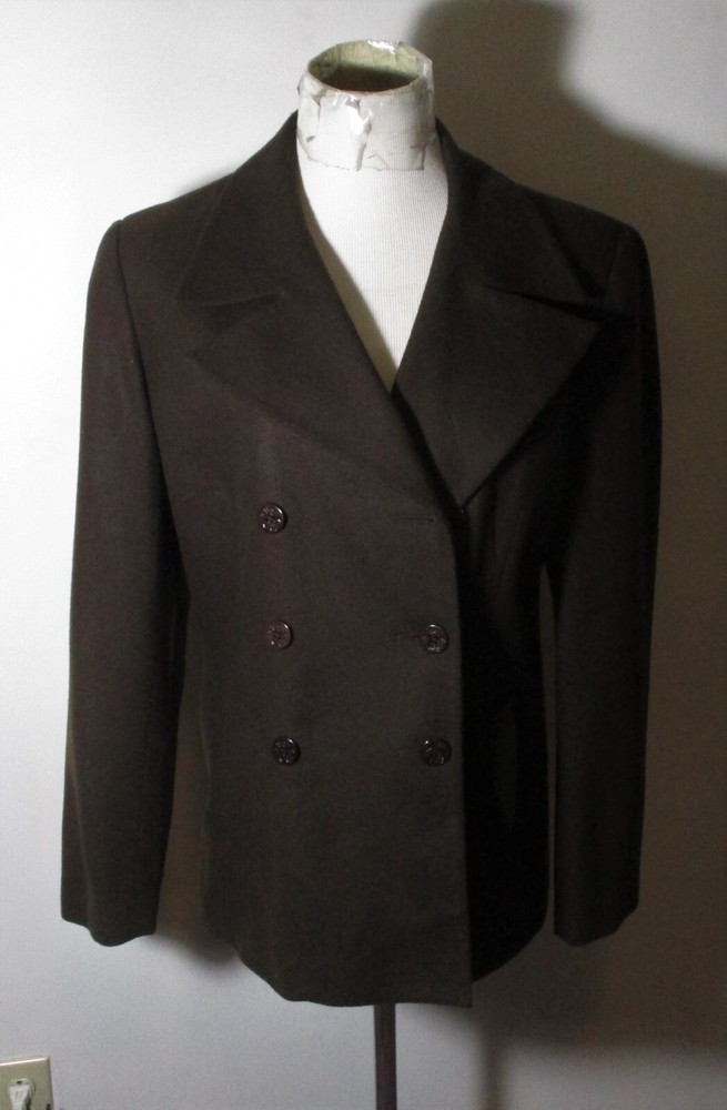 NEW YORK CLOTHING Co. Brown Wool Peacoat Jacket Size 10