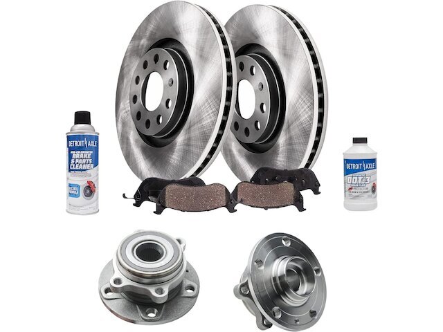Audi Q3 Brake Pad Rotor & Wheel Hub Kit by Detroit Axle 22421FCXY