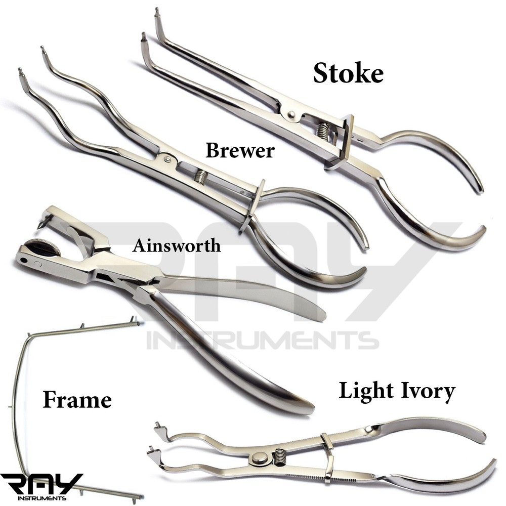 Range Clamp Frame Punch Endodontic Forceps Dental Rubber Dam Instruments Lab New