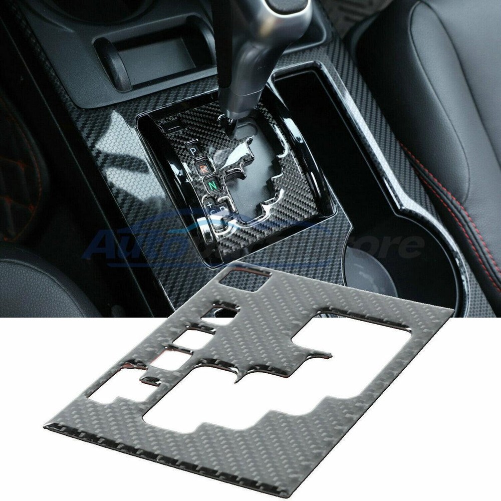 Carbon Fiber Gear Shift Panel Cover Trim Accessory For Toyota 4Runner 2010-2020
