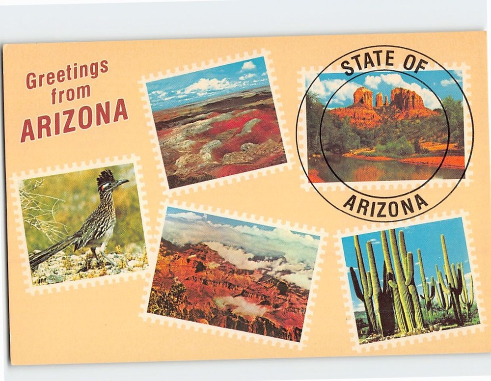 Postcard Scenes & Views Greetings from Arizona USA