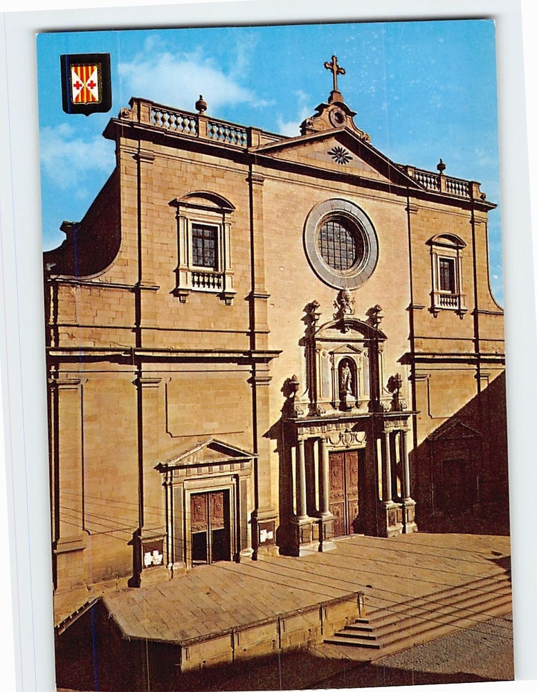 Postcard Vic Cathedral Catalonia Spain