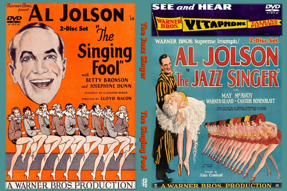 Al Jolson SINGING FOOL  Jazz Singer 2-DVD First Sound Musicals Restored Film