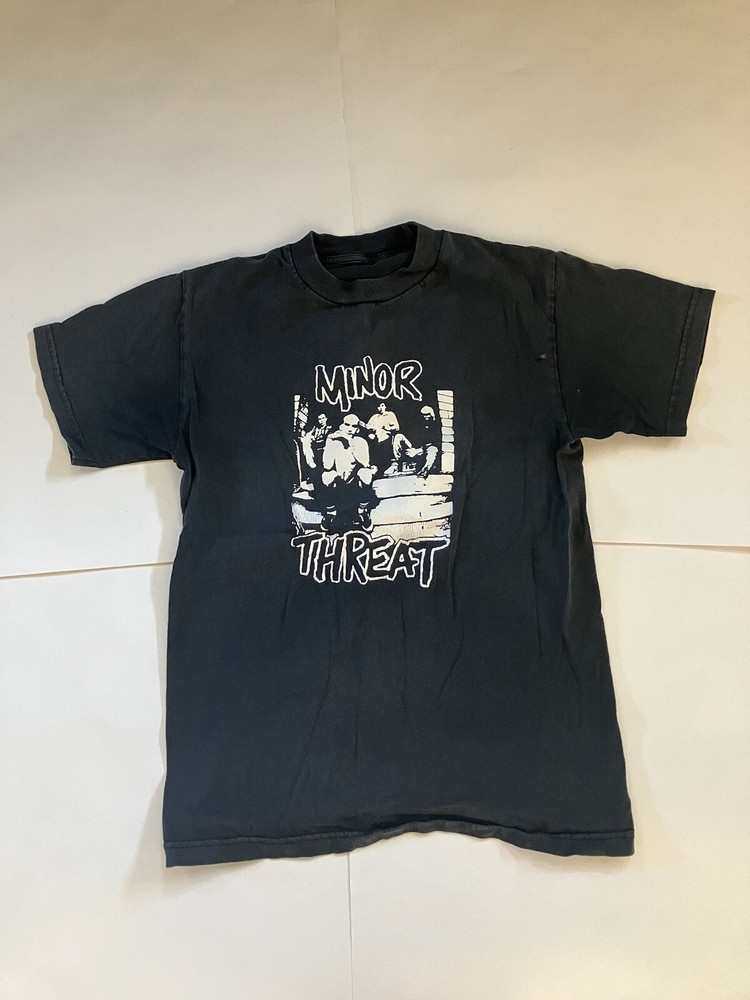 Vintage Minor Threat Punk Band T Shirt Zed Records 1985 Size Large