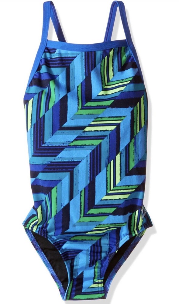 Speedo NEW Women's Endurance+ Angles Free Back Competition Swimsuit Sz 28 $84