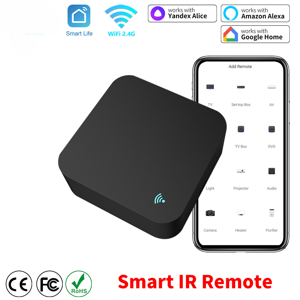 Smart IR WiFi Universal Remote Control for AC TV Google Home