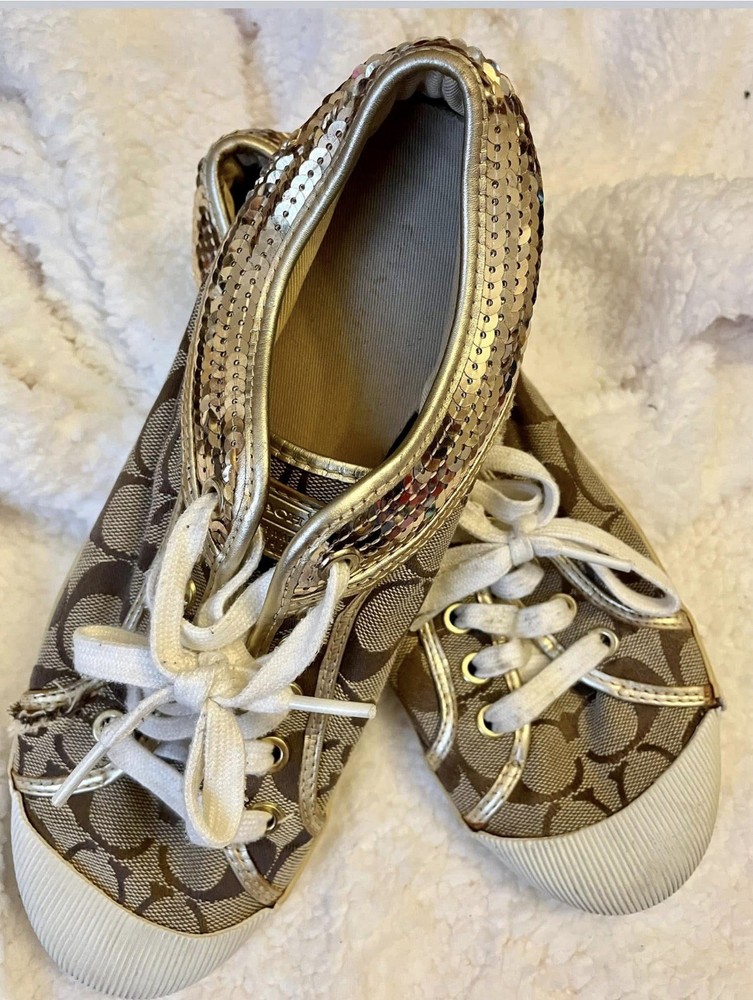 Coach Barrett Shoes Sneakers Womens 8 1/2 8.5 A1052 Casual Athleisure Walking