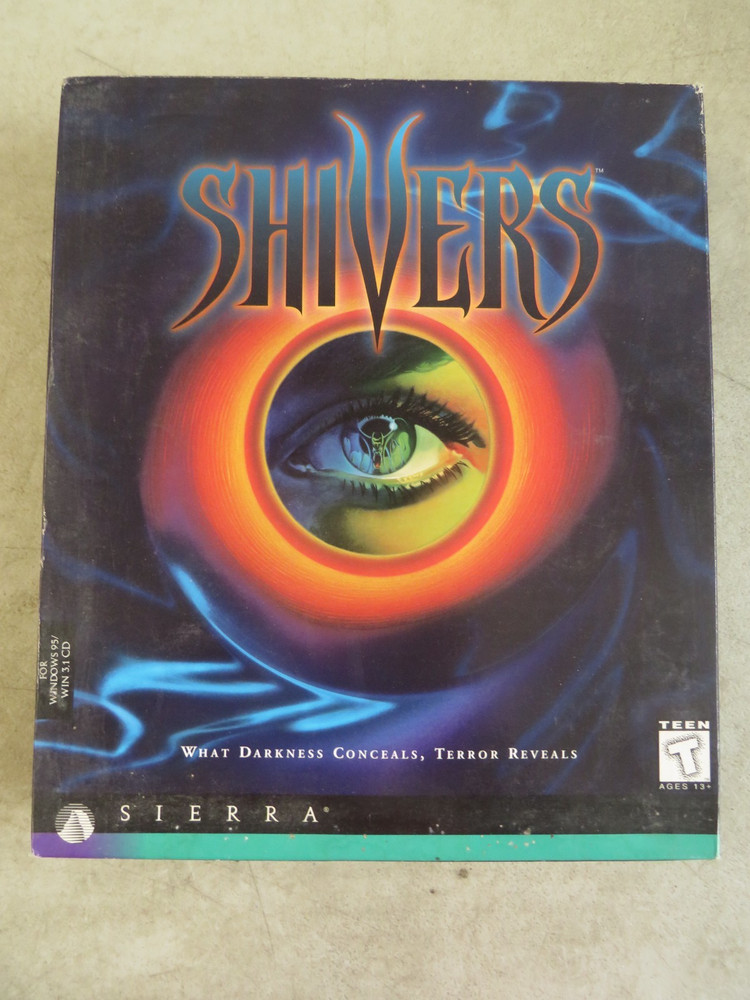 Shivers 1995 Big Box PC Game Sierra Vintage Video Game