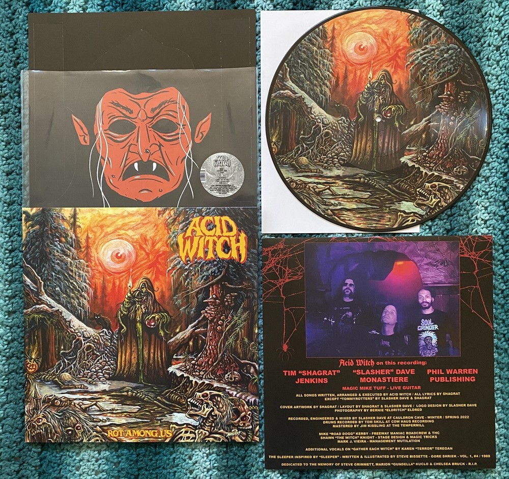 Acid Witch Rot Among Us Pic Vinyl LP Nunslaughter Hooded Menace Druid Lord Sleep-image