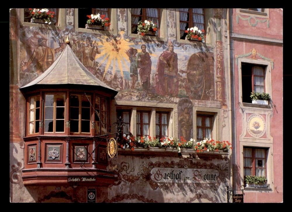 Postcard Town Hall Square, Stein am Rhein (SH), Switzerland Foto Gross
