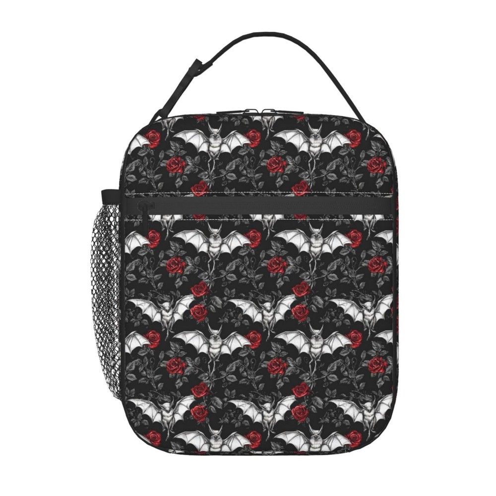 Goth Insulated Lunch Bag for Women and Kids Reusable Cooler Tote for Work or School
