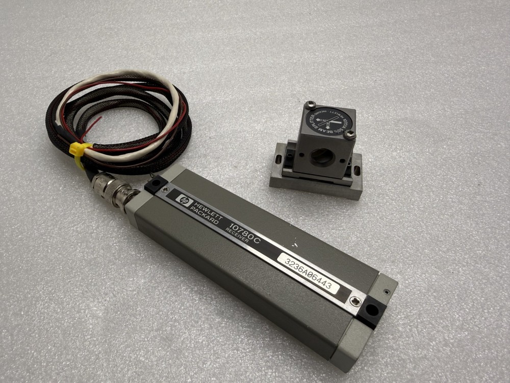 HP Hewlett Packard 10780C Optical Laser Receiver & Excel 10701A Beam Bender