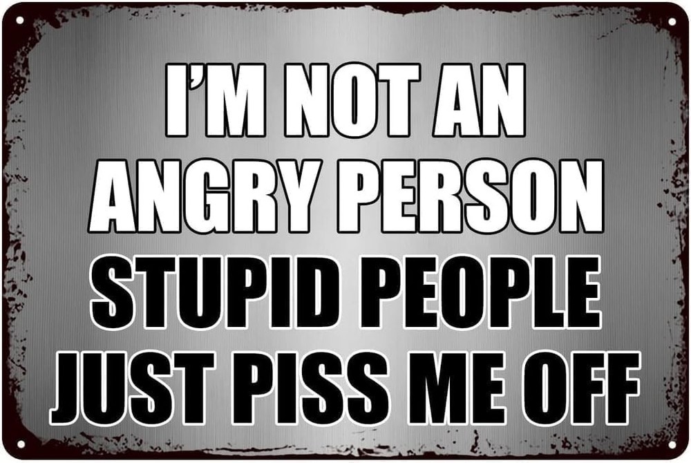 Funny Sarcastic Metal Tin Sign Wall Decor for Man Cave Bar 8x12 Inch