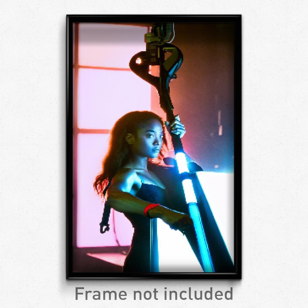 8 Bit Psychedelic Pixel Art Poster - Electric Hold Trippy Video Game Print