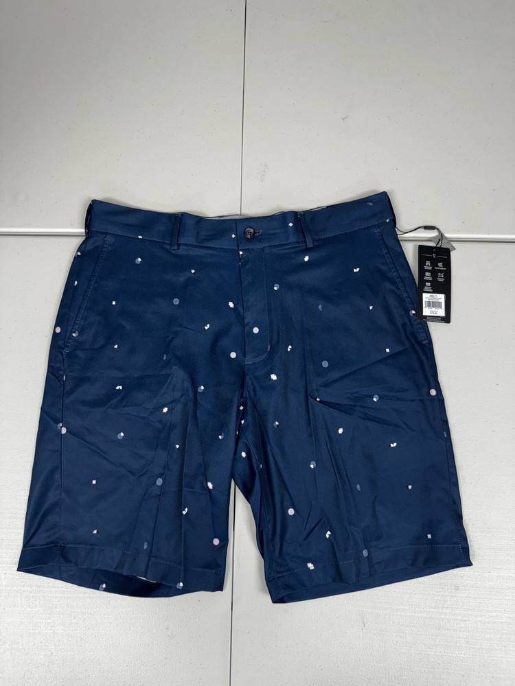 NWT Walter Hagen Perfect 11 Art Deco Print Navy Blue Men's Golf Shorts Pick Size