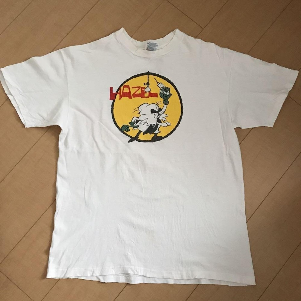 90s Hazel Vintage Band T-Shirt Sub Pop Grunge Size L White Made In USA From JP