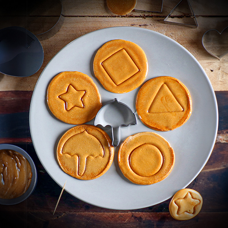 Stainless Steel Sugar Candy Tools Set – 6-Piece Chocolate Molds, Cutters & Umbrella Decorator