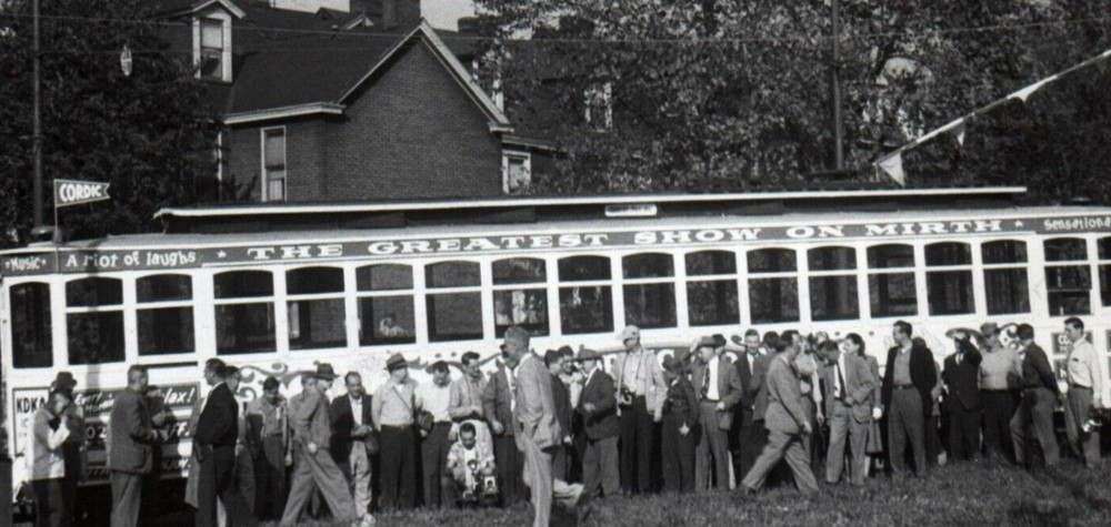 Pittsburgh Railway Greatest Show on Mirth Passenger Car Vtg Photo 5x7