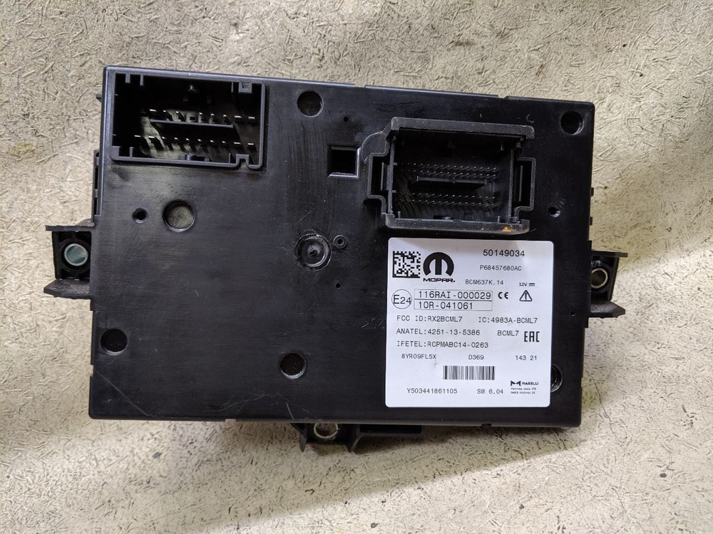 Body Control Module BCM 68457680AC Fits 21 DODGE RAM PROMASTER VAN box10-204002