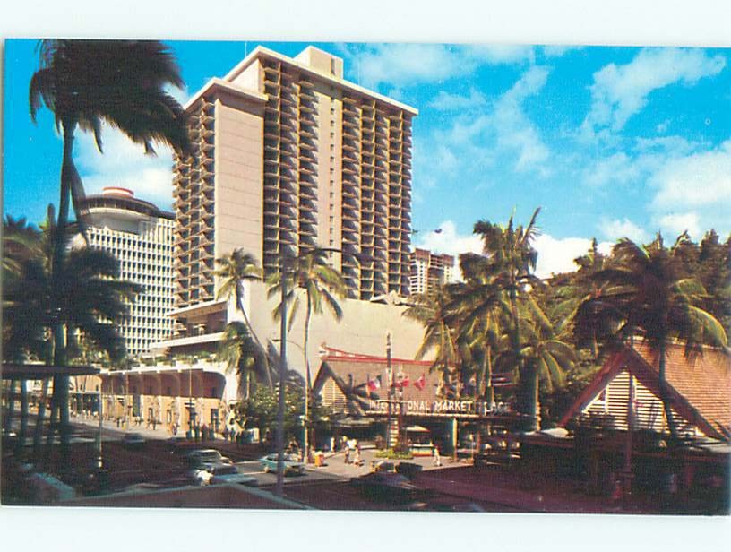 Unused Pre-1980 OLD CARS & SHOPS ON STREET Honolulu Hawaii HI 60.000 cards n0714