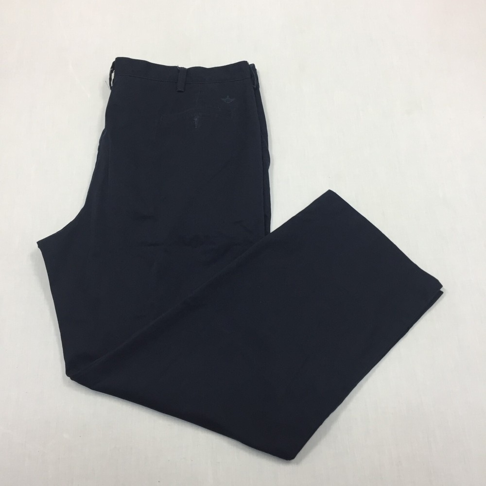 Dockers D3 Chino Trousers Cotton Pants Straight Fit Mens Size 42W 32L Blue