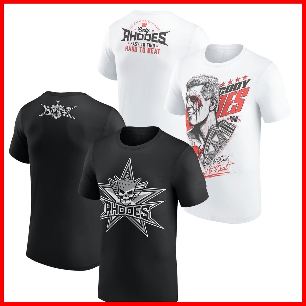NEW Men's 2026 Cody Rhodes Easy To Find Hard To Beat 2 Side Gift For Fan