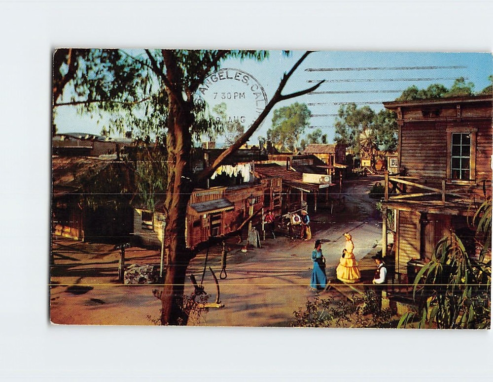 Postcard Main Street Ghost Town Knott's Berry Farm Buena Park California USA