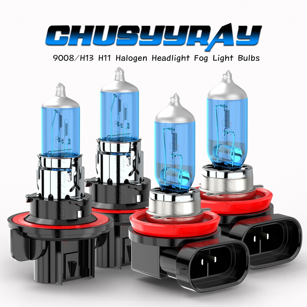 For Chevy Cruze 2011-2015 9008+H11 Halogen Headlight Hi/Low+Fog Light 4x Bulbs