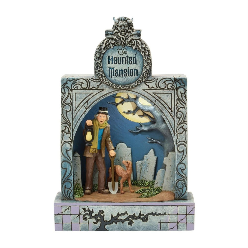 NEW Jim Shore Disney Haunted Mansion Diorama Ghostly Graveyard Figurine 6017932