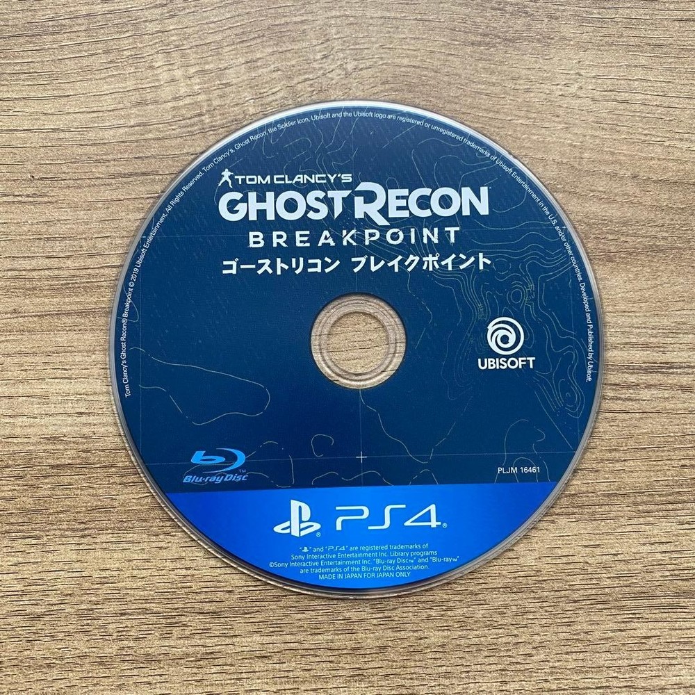 Tom Clancys Ghost Recon Breakpoint PlayStation4 PS4 Japan Used Tested Disc Only