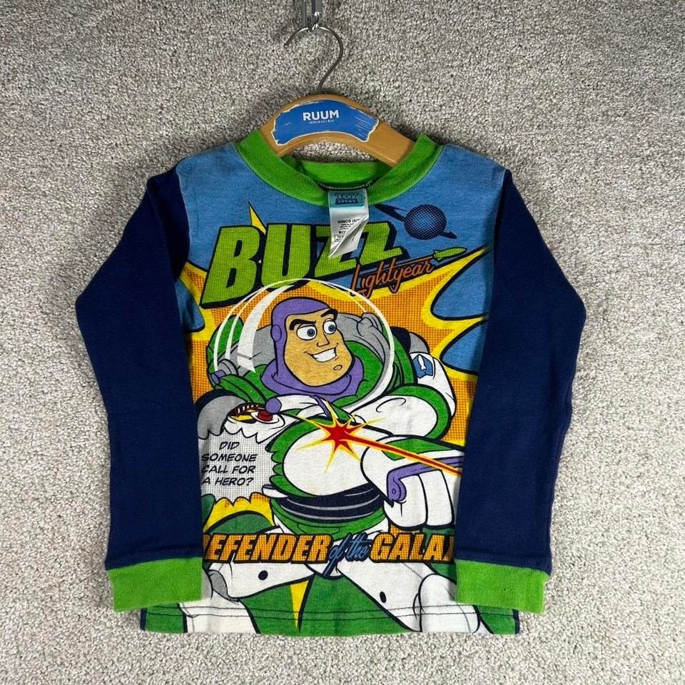 Vintage 2000s Toy Story buzz lightyear little boys graphic long sleeve shirt 6/7