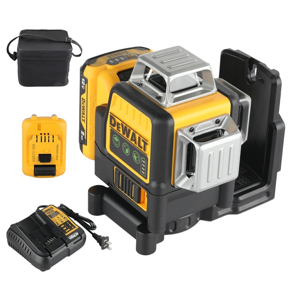 Dewalt DW089LG 12-Line Green Beam Laser Level - 360° 3-Side Coverage ⭐⭐⭐⭐⭐