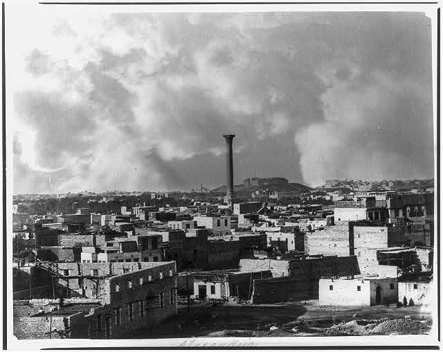 Photo:Alexandria Egypt 1900s General View Cityscape Column