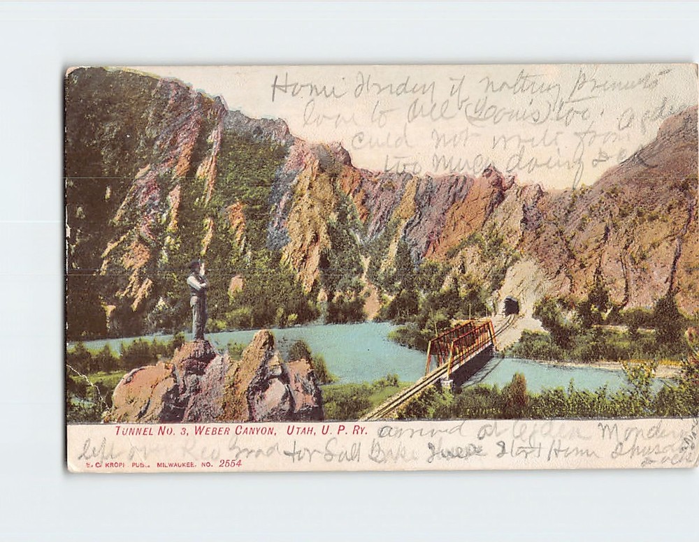 Postcard Tunnel No. 3 Weber Canyon Utah USA